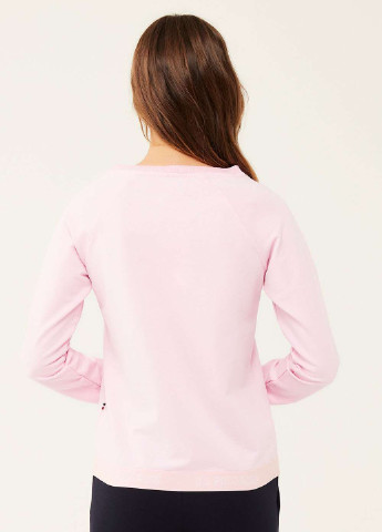 Пуловер U.S. Polo Assn. - Прямий крій рожевий домашній бавовна, трикотаж - (251115211)