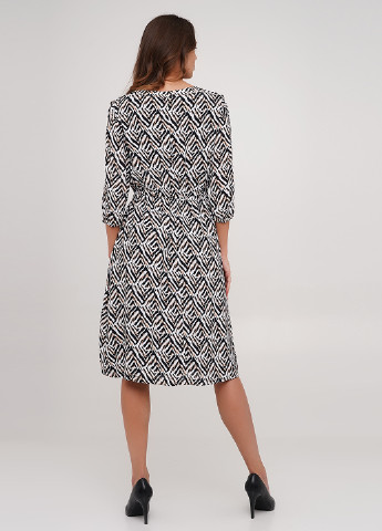 Комбінована кежуал плаття, сукня кльош Gerry Weber з геометричним візерунком