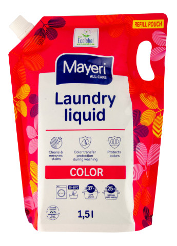 Гель для прання кольорових речей (запаска) (37 прань) 1,5 л Mayeri (241261274)