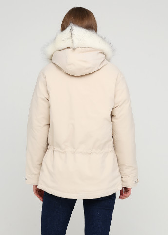 Светло-бежевая зимняя куртка Mengerzi