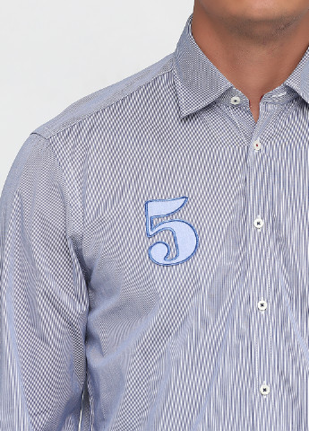 Голубой кэжуал рубашка Venti с длинным рукавом