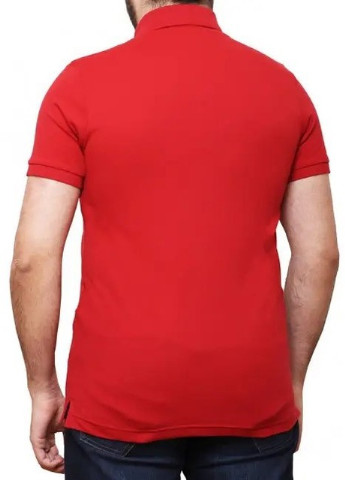 Темно-красная футболка-поло мужское для мужчин Paul & Shark