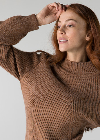 Коричневый демисезонный свитер Lacoste
