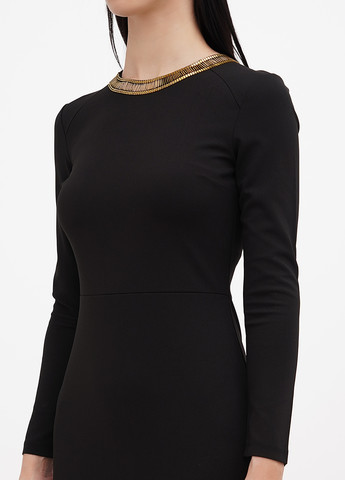 Чорна вечірня, кежуал сукня силуетна H&M однотонна