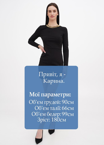 Чорна вечірня, кежуал сукня силуетна H&M однотонна