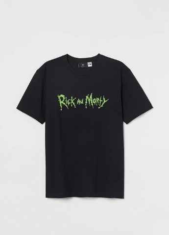 Черная футболка H&M