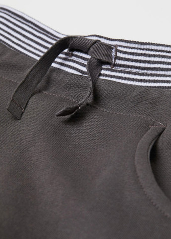 Серо-коричневые кэжуал демисезонные брюки джоггеры H&M