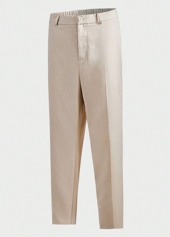 Світло-бежевий демісезонний костюм (піджак, штани) брючний SHEIN