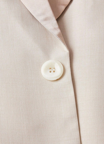 Світло-бежевий демісезонний костюм (піджак, штани) брючний SHEIN