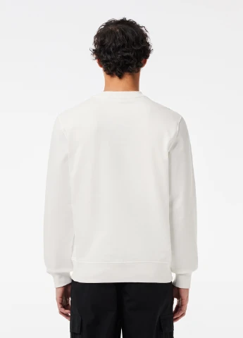 Білий світшот Lacoste логотип нашивки (298073255)