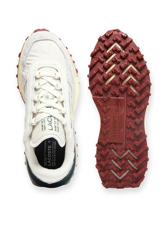 Белые демисезонные кроссовки Lacoste