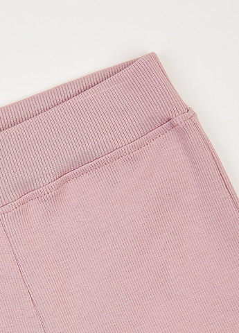 Розовый демисезонный комплект (лонгслив, брюки) Фламинго