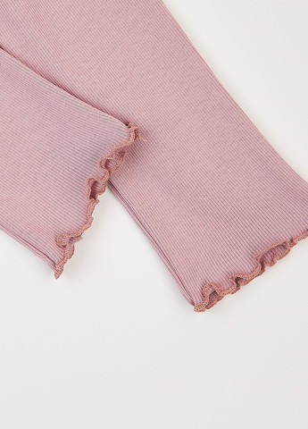 Розовый демисезонный комплект (лонгслив, брюки) Фламинго