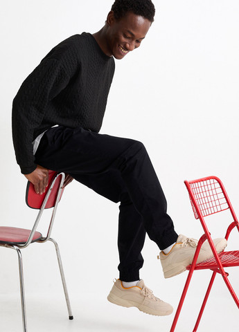 Черный свитшот C&A однотонный без декора (362192974)