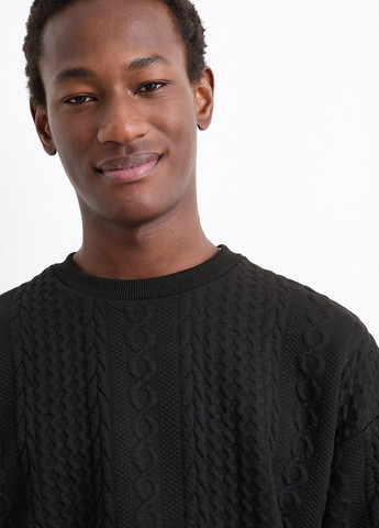 Черный свитшот C&A однотонный без декора (362192974)