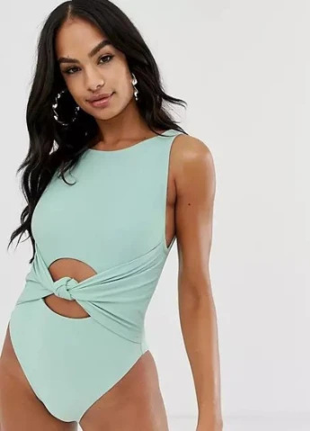 Мятный летний купальник Asos