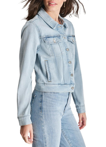 Блакитна демісезонна куртка DKNY