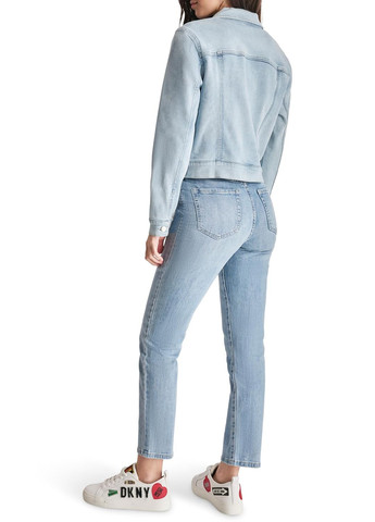 Блакитна демісезонна куртка DKNY