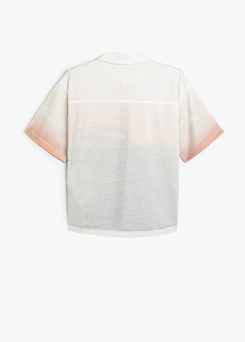 Молочная кэжуал рубашка с рисунком KOTON