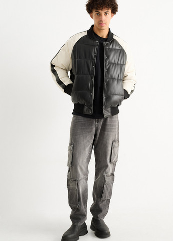 Черная демисезонная куртка C&A