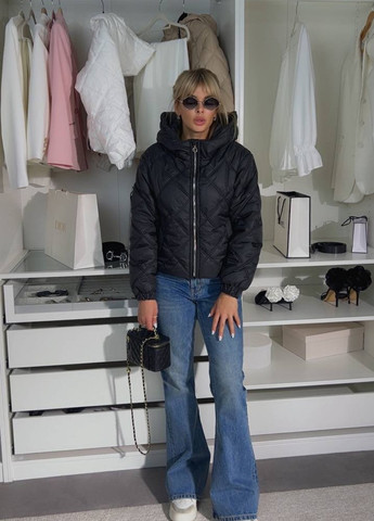 Чорна демісезонна куртка No Brand