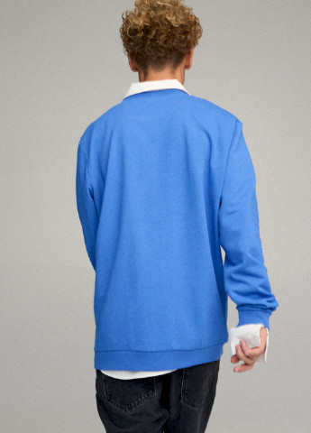 Голубой свитшот мужской oversize /no flis/ YAPPI (252385986)