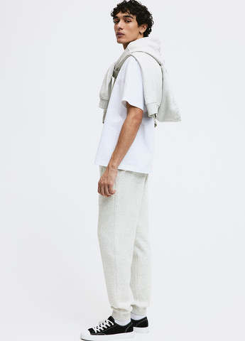 Светло-серые спортивные демисезонные джоггеры брюки H&M