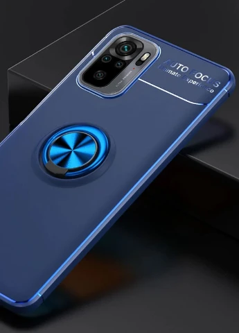TPU чохол ColorRing під магнітний тримач (opp) для Xiaomi Redmi Note 10 / Note 10s Синій / Синій (is_00000047409_2) Deen (237825072)
