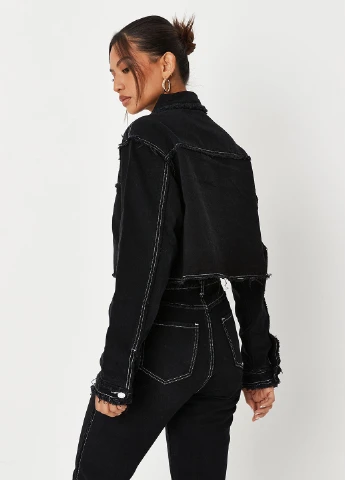 Черная демисезонная куртка Missguided