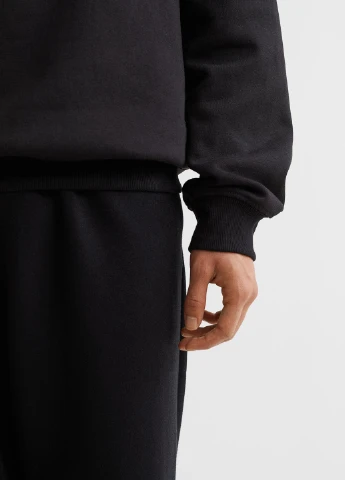 Чорний світшот фліс,чорний, H&M (255170685)