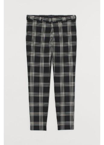 Черно-белые демисезонные брюки H&M