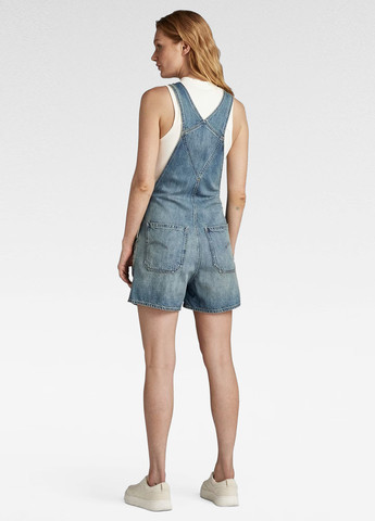 Комбінезон G-Star Raw комбінезон-шорти однотонний синій джинсовий бавовна