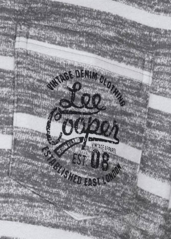 Свитшот Lee Cooper - крой полоска серый кэжуал - (87983113)