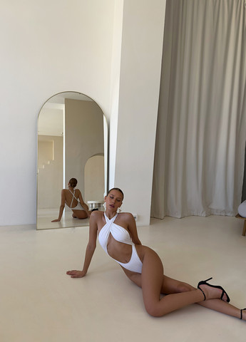 Білий літній купальник суцільний NOVA VEGA