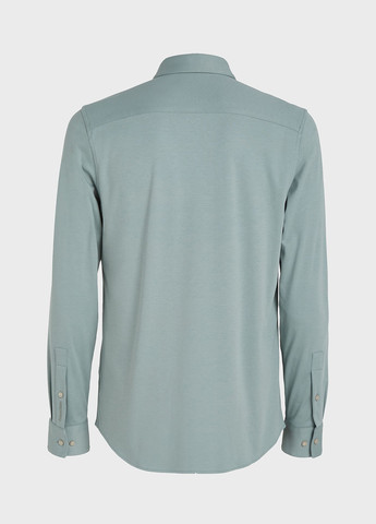 Серая кэжуал рубашка однотонная Calvin Klein