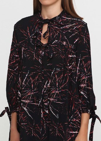 Черное кэжуал платье Pinko с абстрактным узором