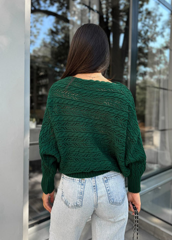 Темно-зеленый демисезонный джемпер джемпер No Brand