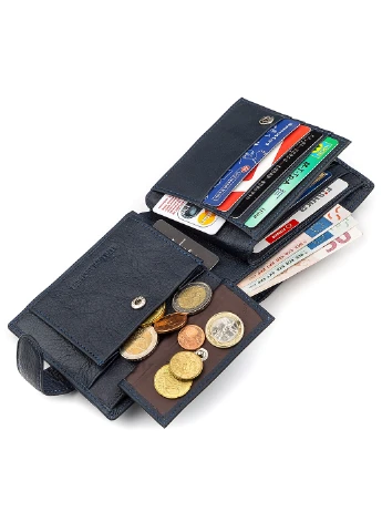 Мужской кожаный кошелек 12х10х3 см st leather (229460612)