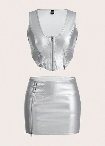 Костюм (топ, спідниця) SHEIN (367802264)