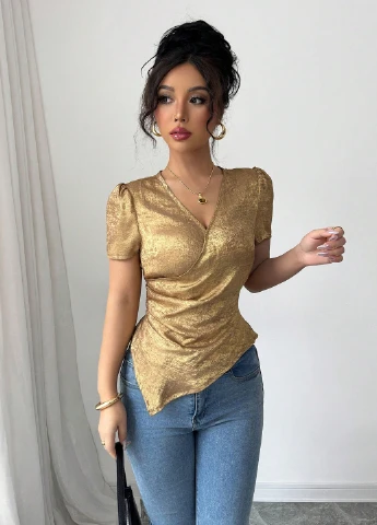Золотиста блуза SHEIN