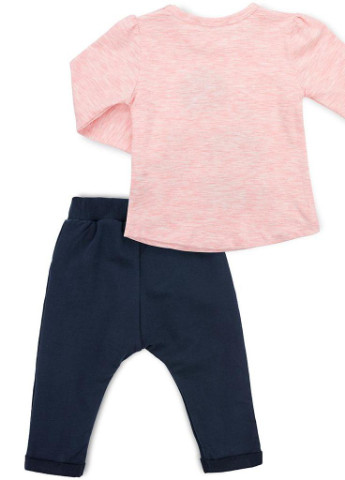 Синий демисезонный костюм десткий с девочкой (11402-80g-blue) Breeze