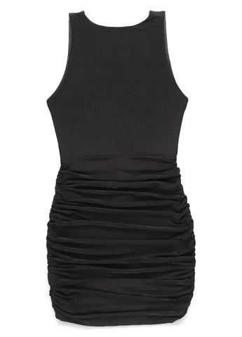 Чорна коктейльна сукня силуетна IN THE STYLE однотонна