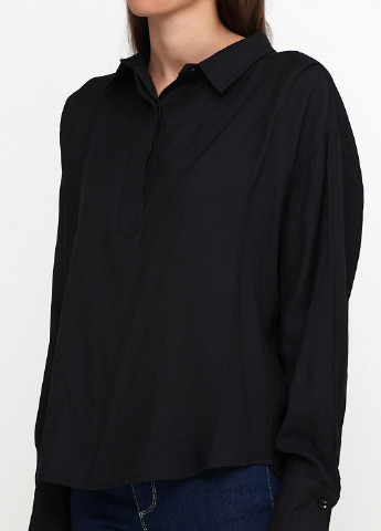 Черная демисезонная блуза Stella Milani
