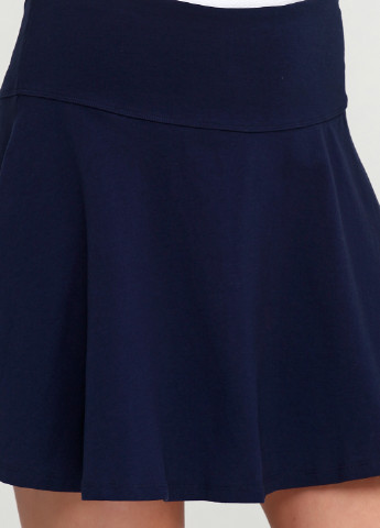 Темно-синяя кэжуал однотонная юбка Terranova мини