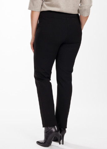 Черные кэжуал демисезонные прямые брюки Femme