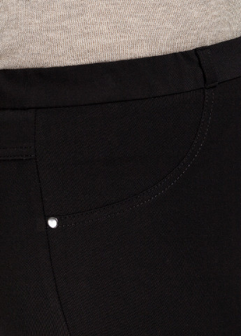 Черные кэжуал демисезонные прямые брюки Femme