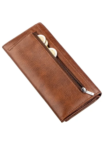 Жіночий шкіряний гаманець-візитниця 10х18,5 см st leather (252131472)