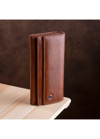 Жіночий шкіряний гаманець-візитниця 10х18,5 см st leather (252131472)
