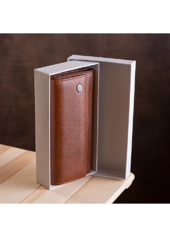 Жіночий шкіряний гаманець-візитниця 10х18,5 см st leather (252131472)