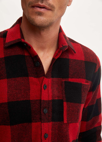 Красная кэжуал рубашка DeFacto